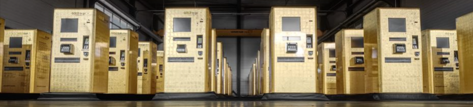 Dutzende GOLD-TO-GO-Automaten der Schweizer GOLD TO GO AG aus Küssnacht stehen zur Aufstellung in Deutschland bereit © GOLD TO GO AG