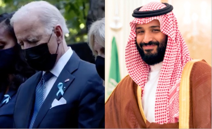 Joe Biden, USA (links) und Kronprinz Mohammed bin Salman, Saudi-Arabien (rechts)