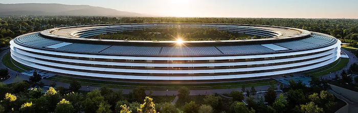 Apples 5 Milliarden Dollar (4,43 Milliarden Euro) teure Firmenzentrale Apple Park in Cupertino © Apple