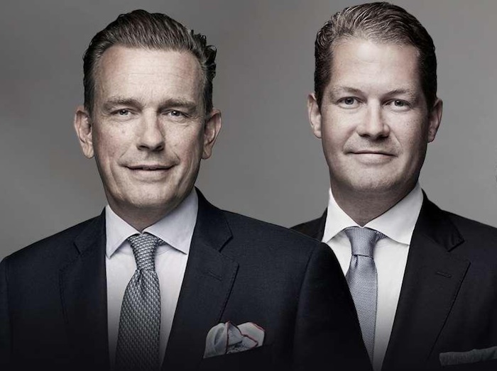 Bauen in der Hamburger City Nord eine „Modellstadt der Moderne“: Die MAGNA-Vorstände Jörn Reinecke (49,links) aus Hamburg und David Liebig (38) aus Seevetal © MAGNA Real Estate AG