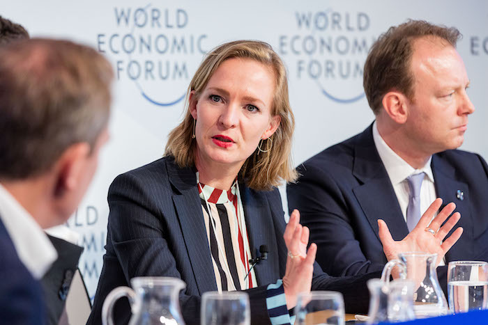 Marietje Schaake (43) am 22. Januar 2019 auf dem Weltwirtschaftsforum in Davos in der Schweiz © Foundations World Economic Forum