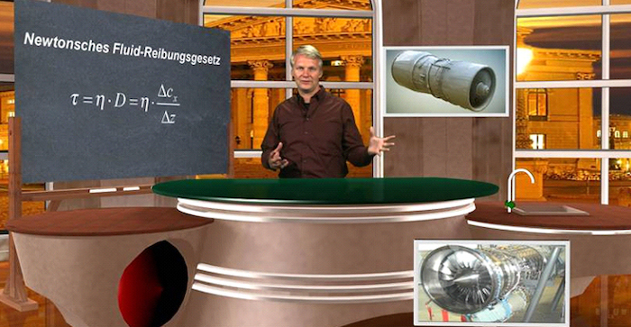  Ingo Wolf als Moderator im einstigen eigenen Wissenschafts-Sender „Science-TV“ – pure Wissenschaft, werbeifrei © Ingo Wolf