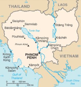 Königreich Kambodscha mit der Hauptstadt Phnom Penh © Wikipedia.org