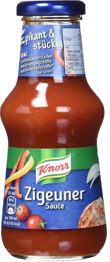 Bei Amazon nicht mehr verfügbar: Die Zigeunersauce von Knorr © Amazon.de