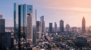 Deutsche Bank Tower im Frankfurter Bankenviertel