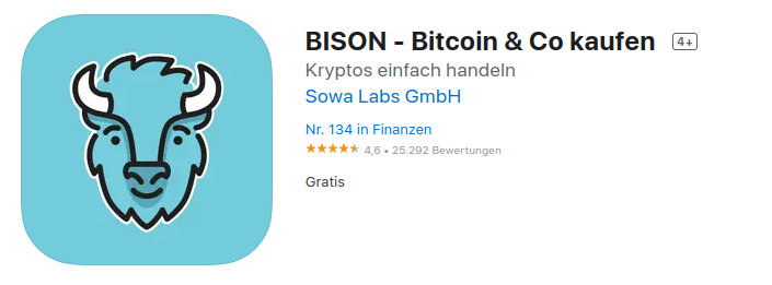 Bison App im iOS und Android Store