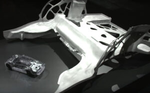 Neu Bionische Gusstechnik von Mercedes-Benz um Gewicht zu sparen