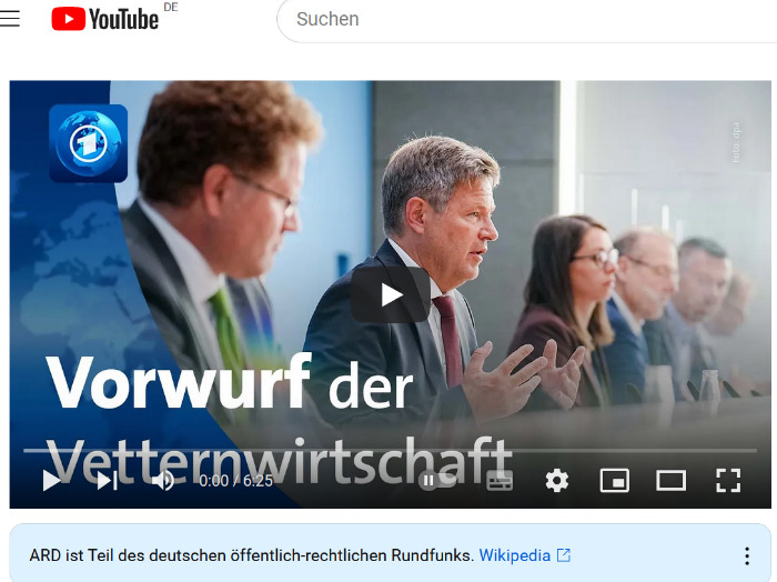 Robert Habeck - Netzwerk und Vetternwirtschaft im Ministerium