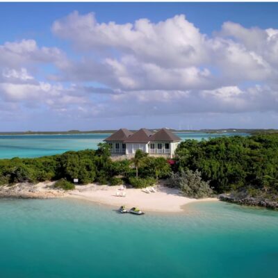 Karibik Insel Little Pipe Cay von oben - Foto © Engel & Völkers Bahamas