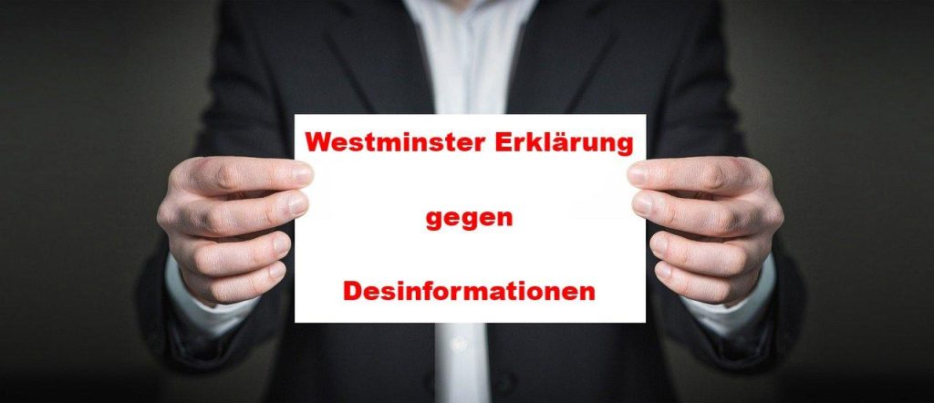 Westminster-Erklärung gegen Desinformation in den Mainstream-Medien