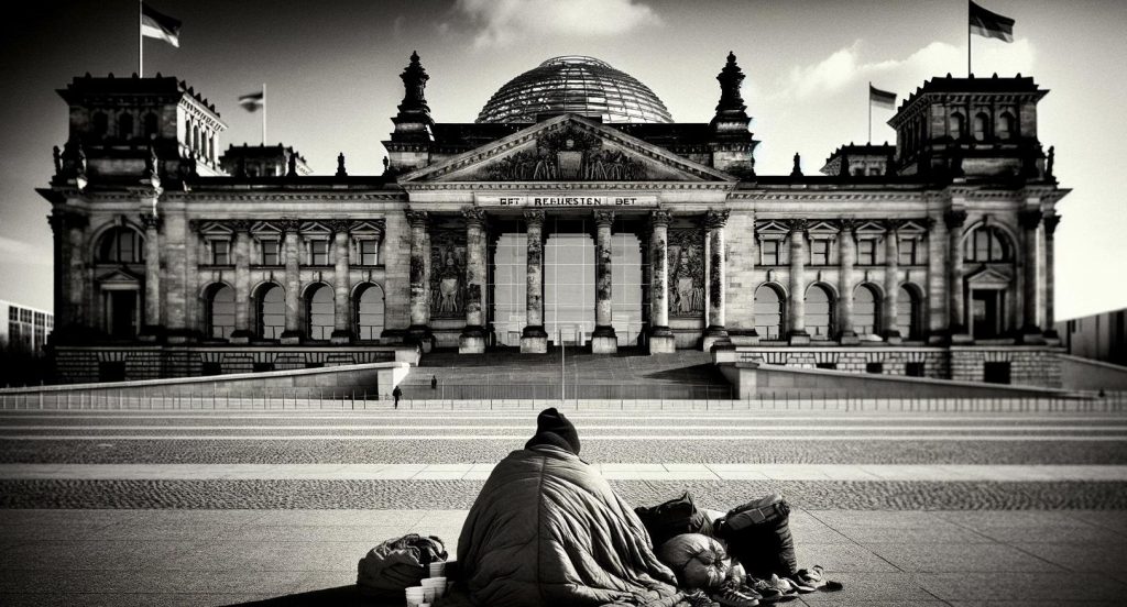 In Berlin leben 5000 - 6000 Menschen auf der Straße. Etwa 30.000 Menschen gelten offiziell als wohnungslos. Die Dunkelziffern sind weitaus höher