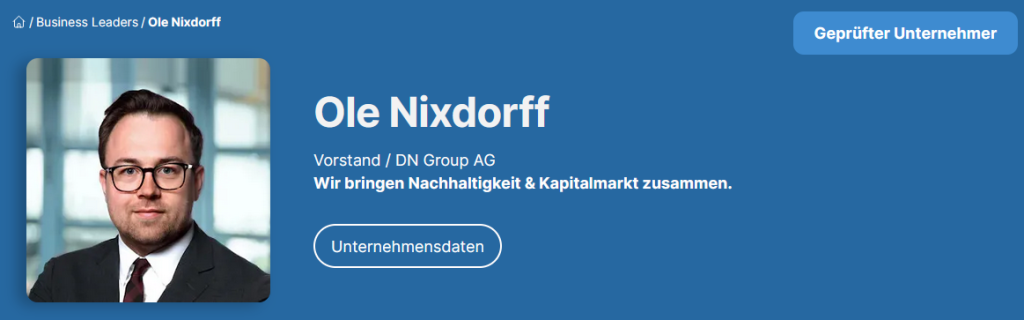 Ole Nixdorff - Vorstand DN Group AG - Business-Leaders