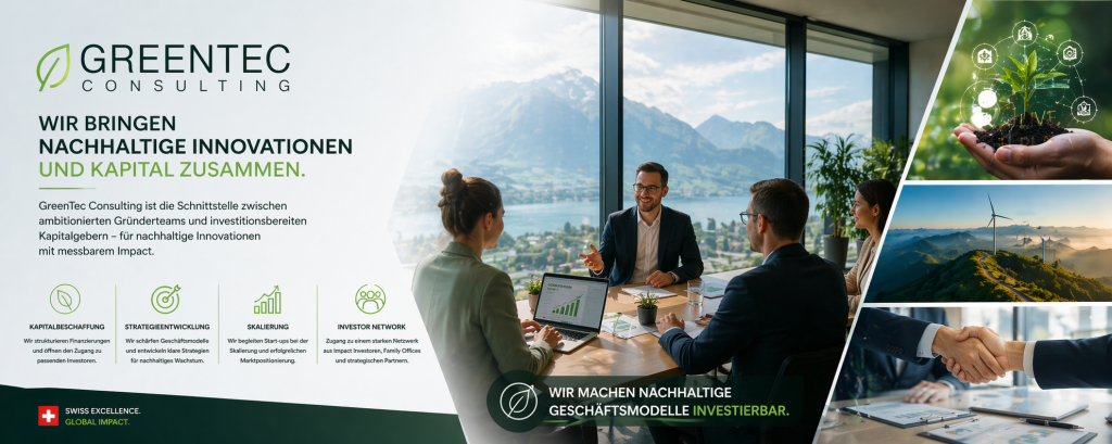 GreenTec Consulting: Startup Finanzierung, Venture Capital & Skalierung für Start-ups