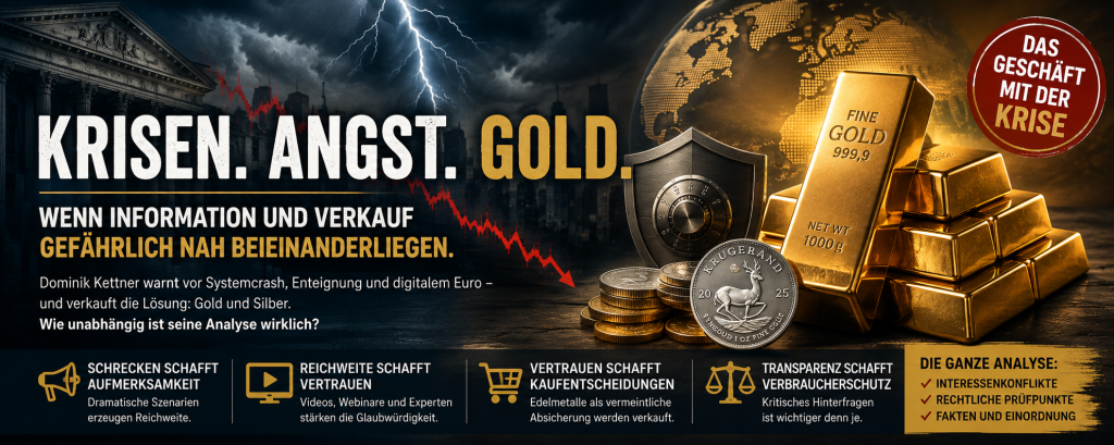 Dominik Kettner und das Geschäft mit der Krise: Wie Krisenkommunikation und Edelmetallhandel zusammenwirken