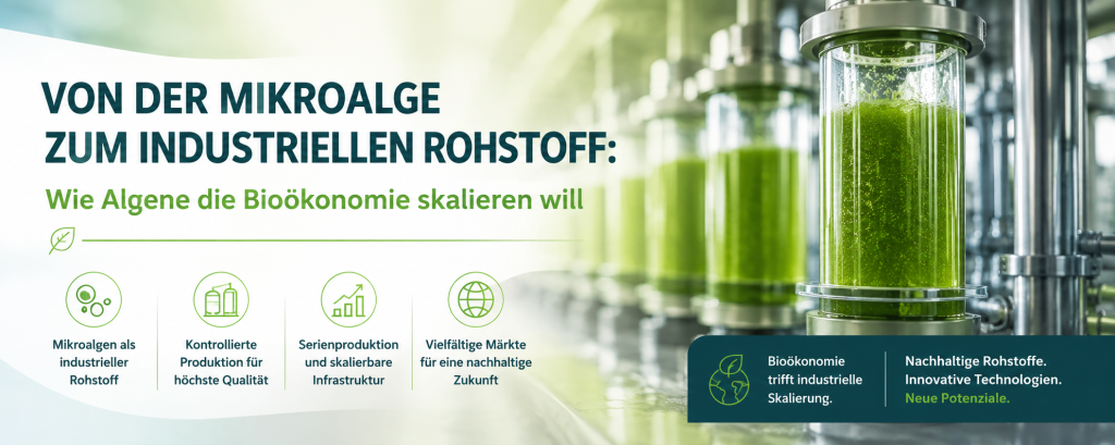 Von der Mikroalge zum industriellen Rohstoff: Wie Algene die Bioökonomie skalieren will