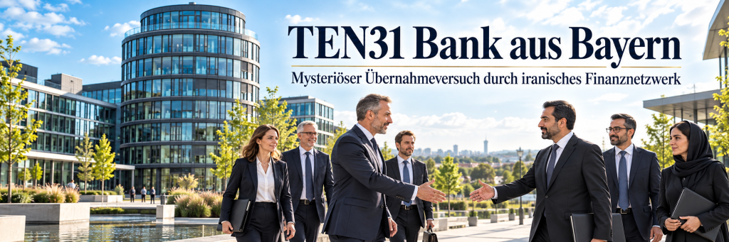 TEN31 Bank aus Bayern: Mysteriöser Übernahmeversuch durch iranisches Finanznetzwerk (KI erstellt)