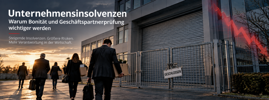 Mehr Unternehmensinsolvenzen: Warum Bonität und Geschäftspartnerprüfung wichtiger werden