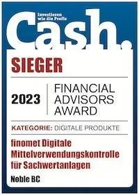 Cash - Financial Adivsors Award