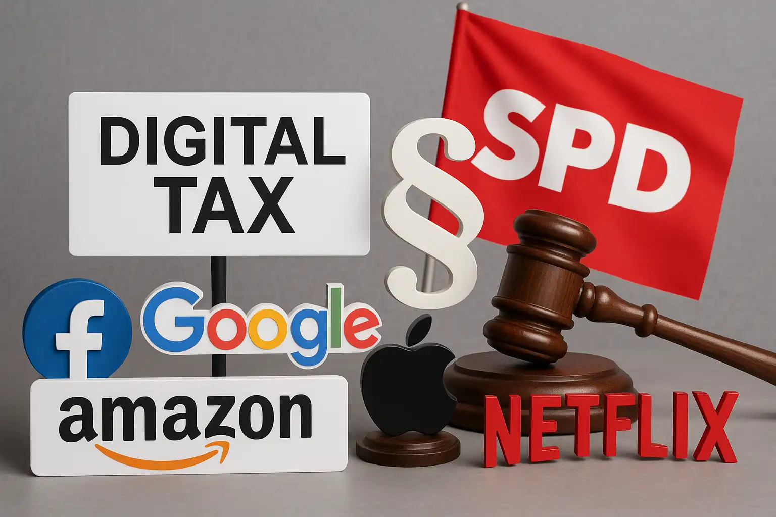 Digitalsteuer - eine Forderung der SPD - die Digitalsteuer ein Symbol globaler Wirtschafts- und Machtkämpfe