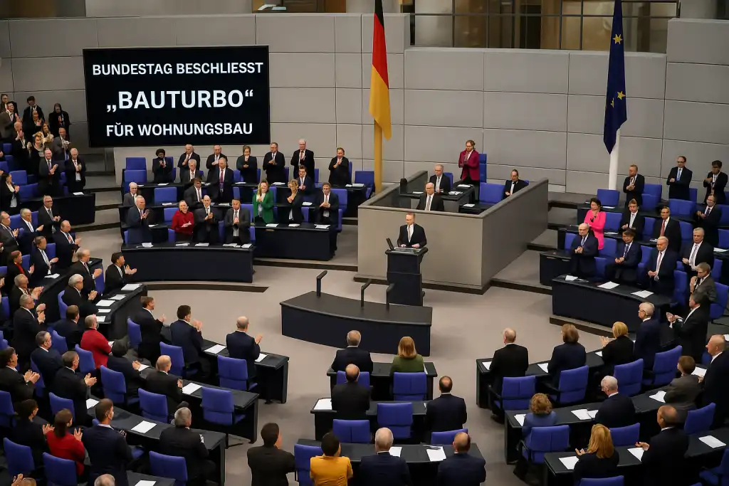 Bau-Turbo Gesetz - Beschleunigung des Wohnungsbaus in Deutschland - Paragraph 246e Baugesetzbuch (BauGB)