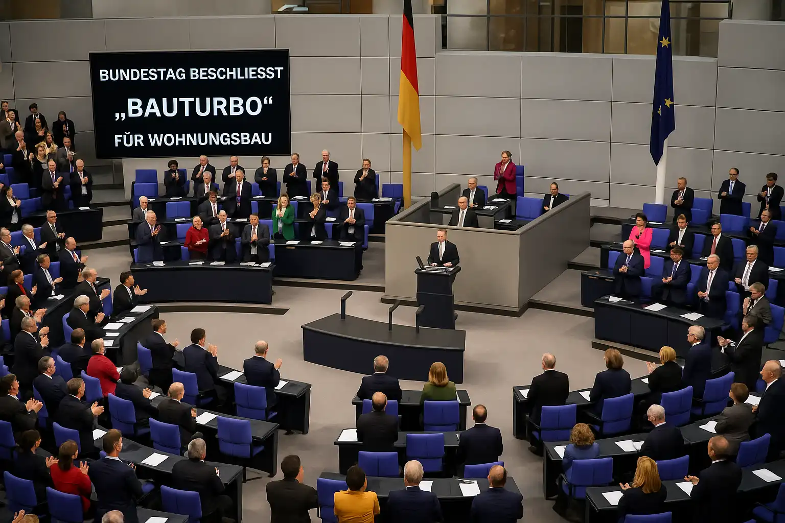 Bau-Turbo Gesetz - Beschleunigung des Wohnungsbaus in Deutschland - Paragraph 246e Baugesetzbuch (BauGB)