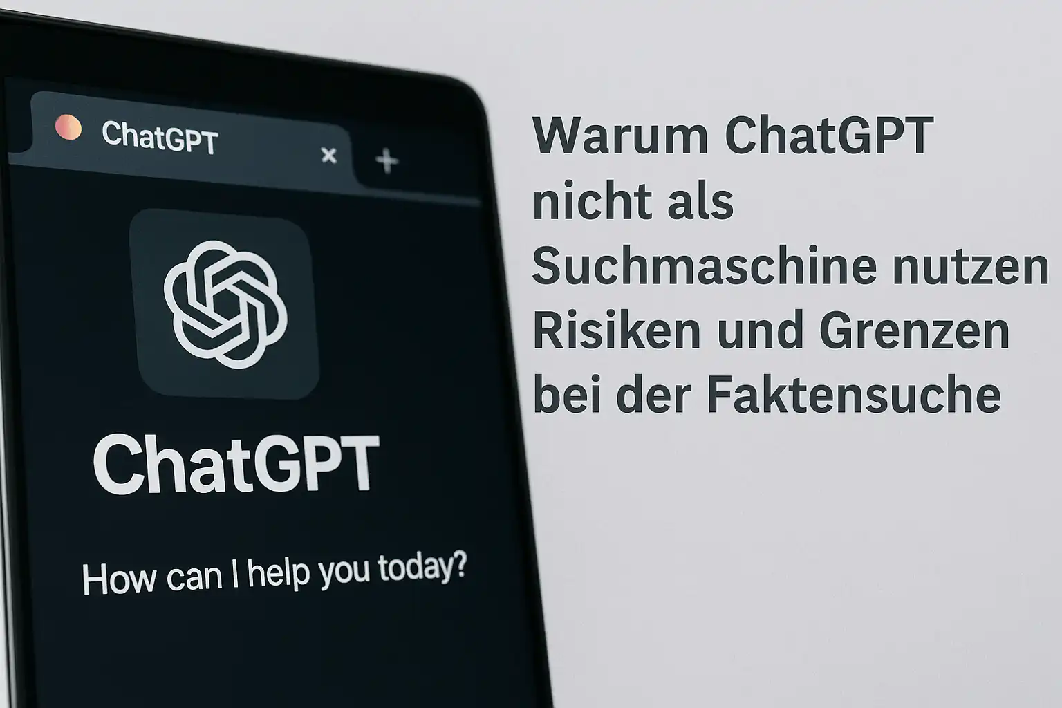 ChatGPT nicht als Suchmaschine nutzen - Risiken und Grenzen bei der Faktensuche