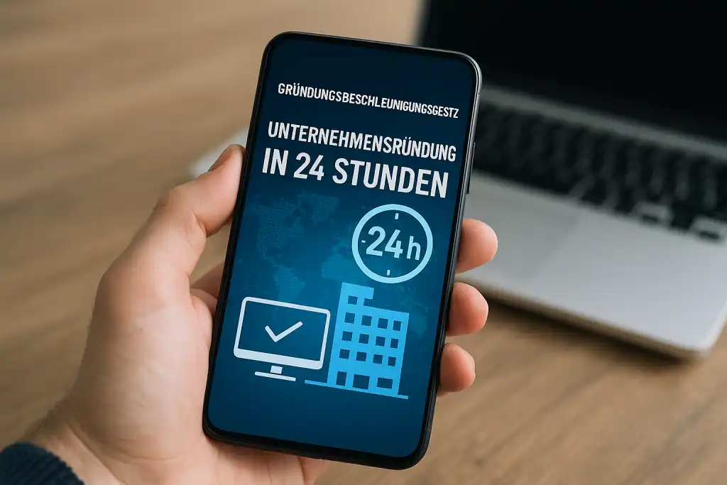 Unternehmensgründung in 24 Stunden - One-Stop-Portal - Informationen zum geplanten Gründungsbeschleunigungsgesetz