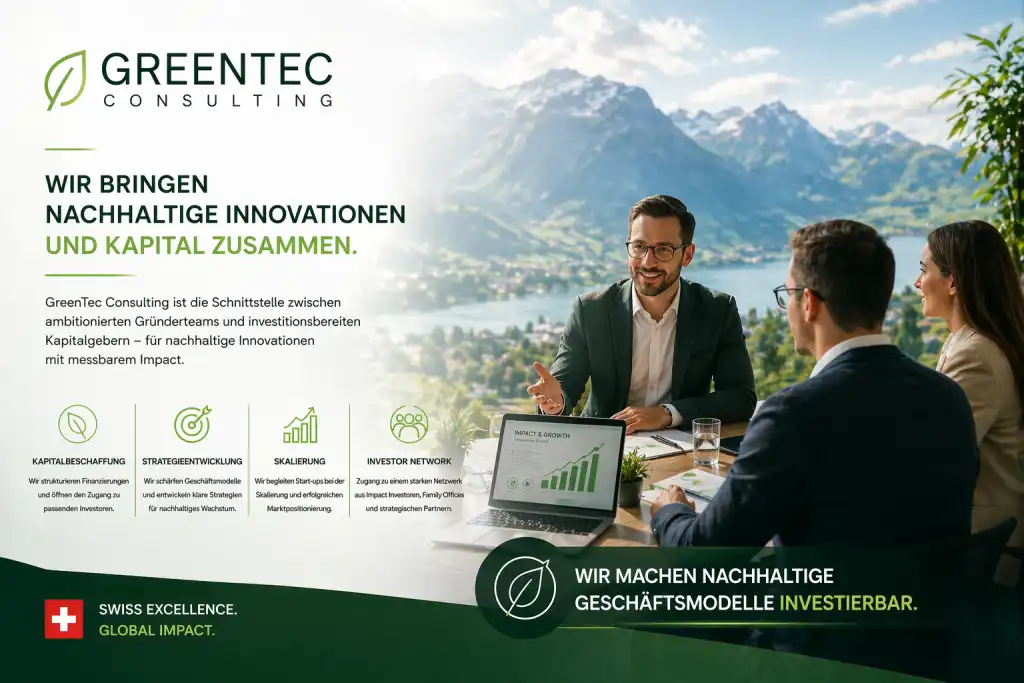 GreenTec Consulting: Startup Finanzierung, Venture Capital & Skalierung für Start-ups
