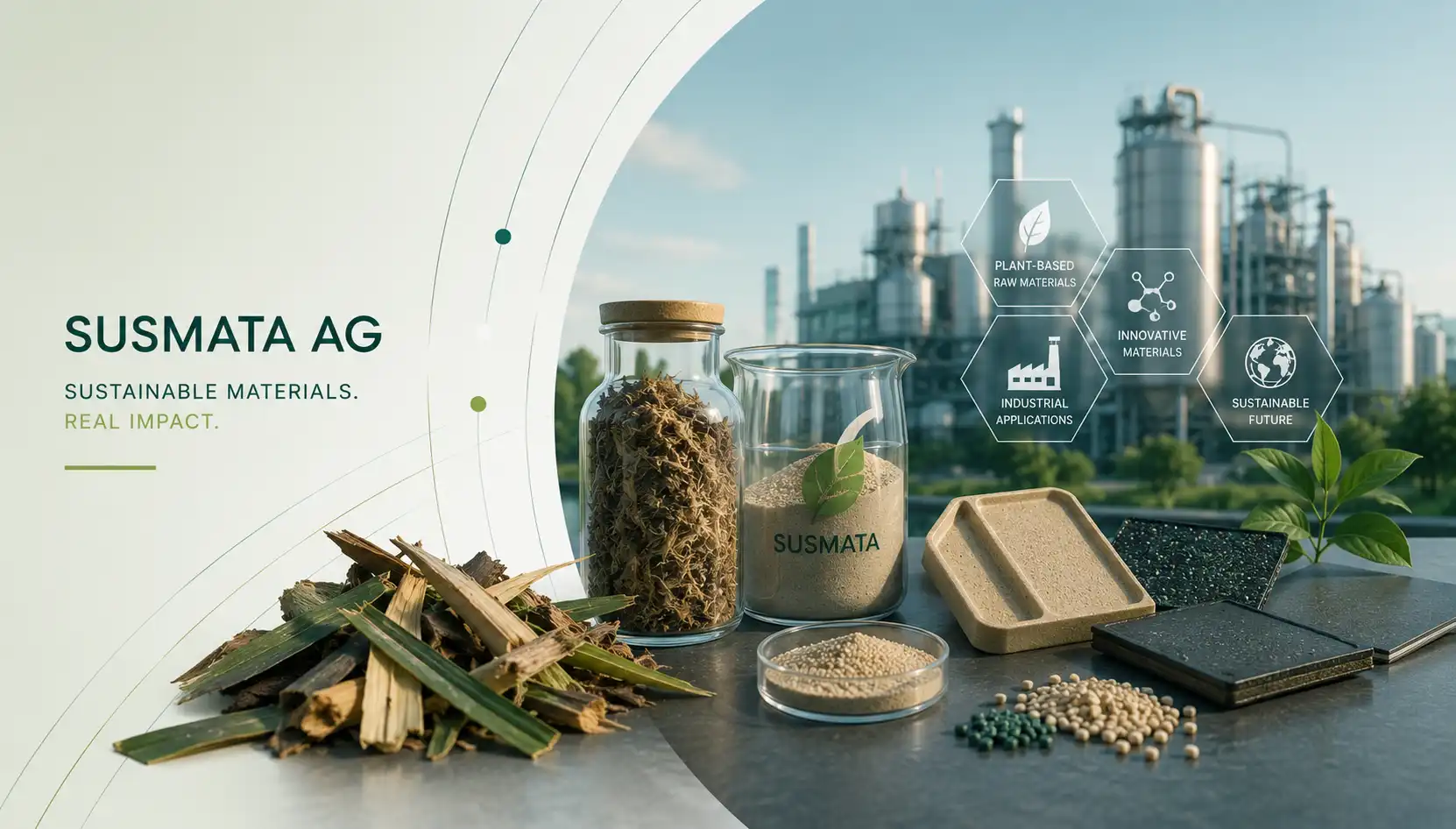Susmata AG: Materialien aus Pflanzenabfällen, Geschäftsmodell, Markt und strategische Einordnung