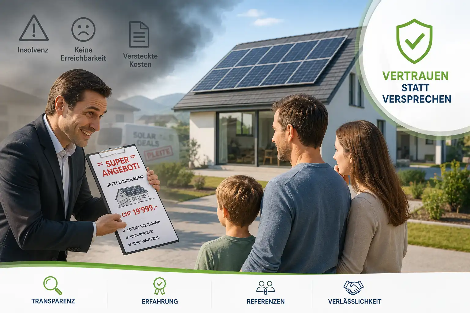 Wie erkenne ich eine seriöse Solarfirma in der Schweiz? Warum Vertrauen heute wichtiger ist als der Preis